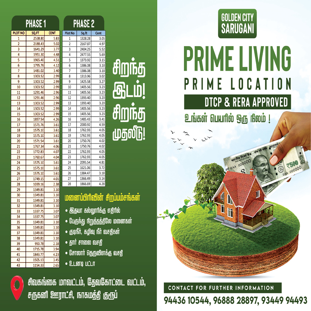 கோல்டன் சிட்டி சருகனி